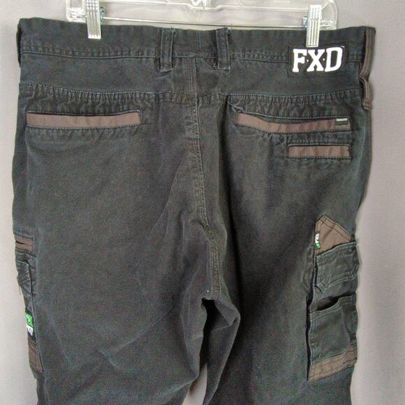 FXD Utility Cargo Pants Mens 38x30 Black Durango Work Carpenter - Picture 11 of 14